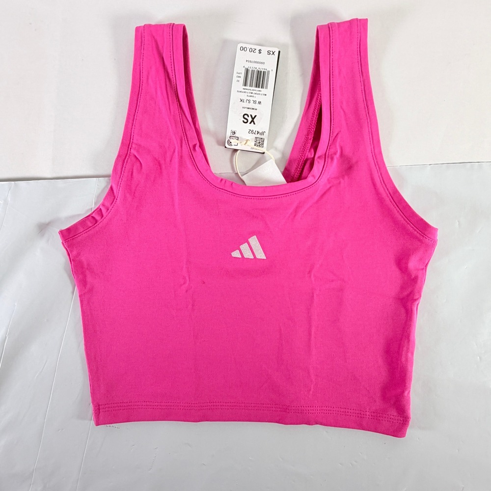 Adidas Essentials Small Logo Women Tank Top Semi Lucid Fuchsia XS